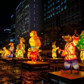 lanterns at Cheongyechon Seoul